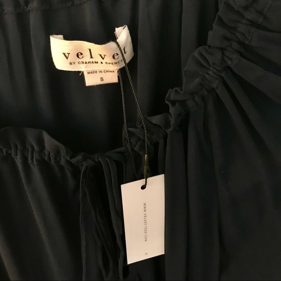 VELVET peasant blouse - Picture 1 of 6